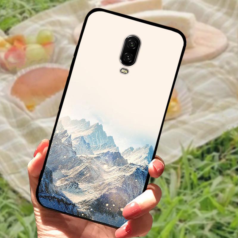 For Oneplus 6T Case Silicone Soft TPU Phone Cover For One Plus 6 6T Case Bumper For Oneplus 6 6 T Capa Mabrle Fashion Coques
