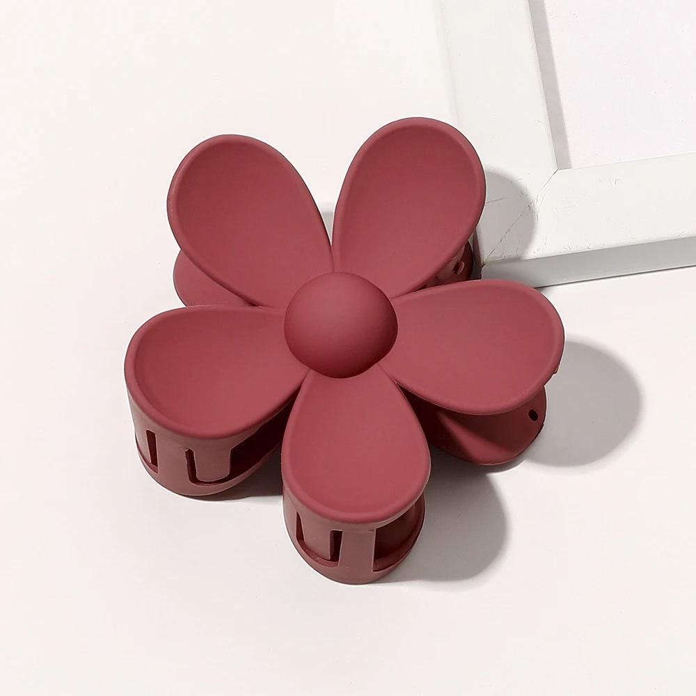 New Flower Hair Clips For Women Sweet Hair Claw Ponytail Clips Hair Holder Fashion Barrette Girls Headwear Hair Accessories