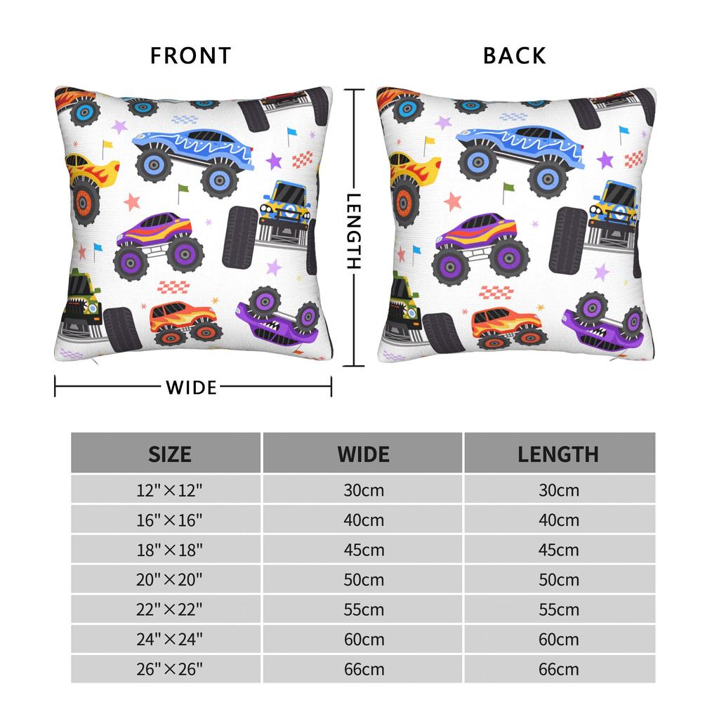 Pillow Case M-Monster J-Jam Design  Pillow Cover For Sofa Bedroom Home Decor Kawaii Pillowcases
