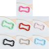 Zinc Alloy Bone Keychain Decoration Spring Operated Clasp Available In 6 Playful Color Options