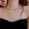 Elegant Rhinestone-Studded Intertwined Necklace & Earring Set