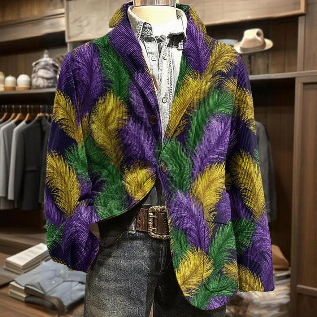 Herren Business Casual Karneval Cordjacke