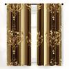 Luxurious black and gold - pole bag curtains, bedroom and kitchen decoration, home decoration, living room decoration