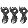 3Pcs USB Power Cord 3.5x1.35mm Jack Charging Cable Wire Line DC 5V for Fan Phone Speaker