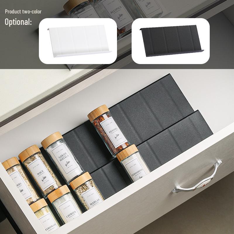 Compact Spice Rack, PP Material, Drawer Step-Style Storage for Cumin & Chili Powder