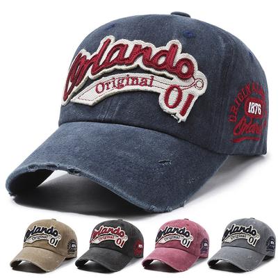 Весна-літо Вінтажна бейсболка Жіноча кепка з вишивкою з літерами Чоловічі капелюхи з сонцезахисним козирком Рибальська шапка Кепка