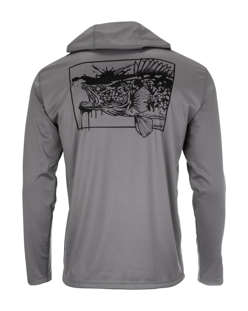 Cross-border SIMMS fishing suit UPF50 long-sleeved hoodie quick-drying breathable sunscreen clothes Luya outdoor T-shirt new
