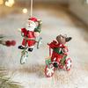 Miniature Christmas Hanging Ornament Miniature Christmas Hanging Ornament Delicate Iron Resin Holiday Tree Adornment