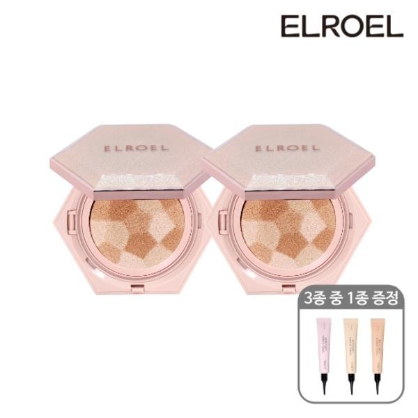 ELROEL Blending Compact Cushion 2 pcs + Concealer 1 pc No. 23