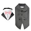 SucadoNew Pet Suit Tuxedo with Bow Tie and Scarf, Pet Costume Apparel for Birthday Parties Weddings and Photos for Dogs