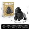 Fierce Beasts Building Block Model: Lion, Tiger, Black Panther, Gorilla - Educational Toy Gift
