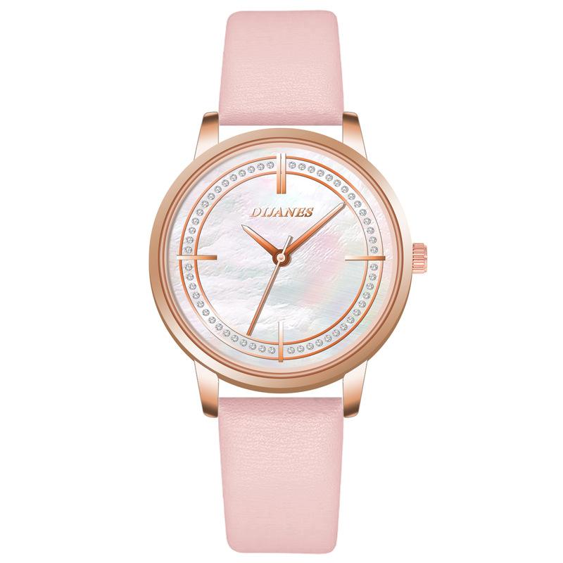 

Простий кришталевий жіночий годинник Модний жіночий годинник Нішевий ретро Кварцовий годинник Трендовий годинник Студентський годинник світло-фіолетового кольору