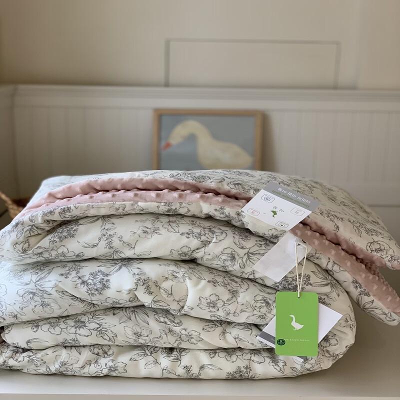 Mling All-Season Washable Minky Dot Duvet