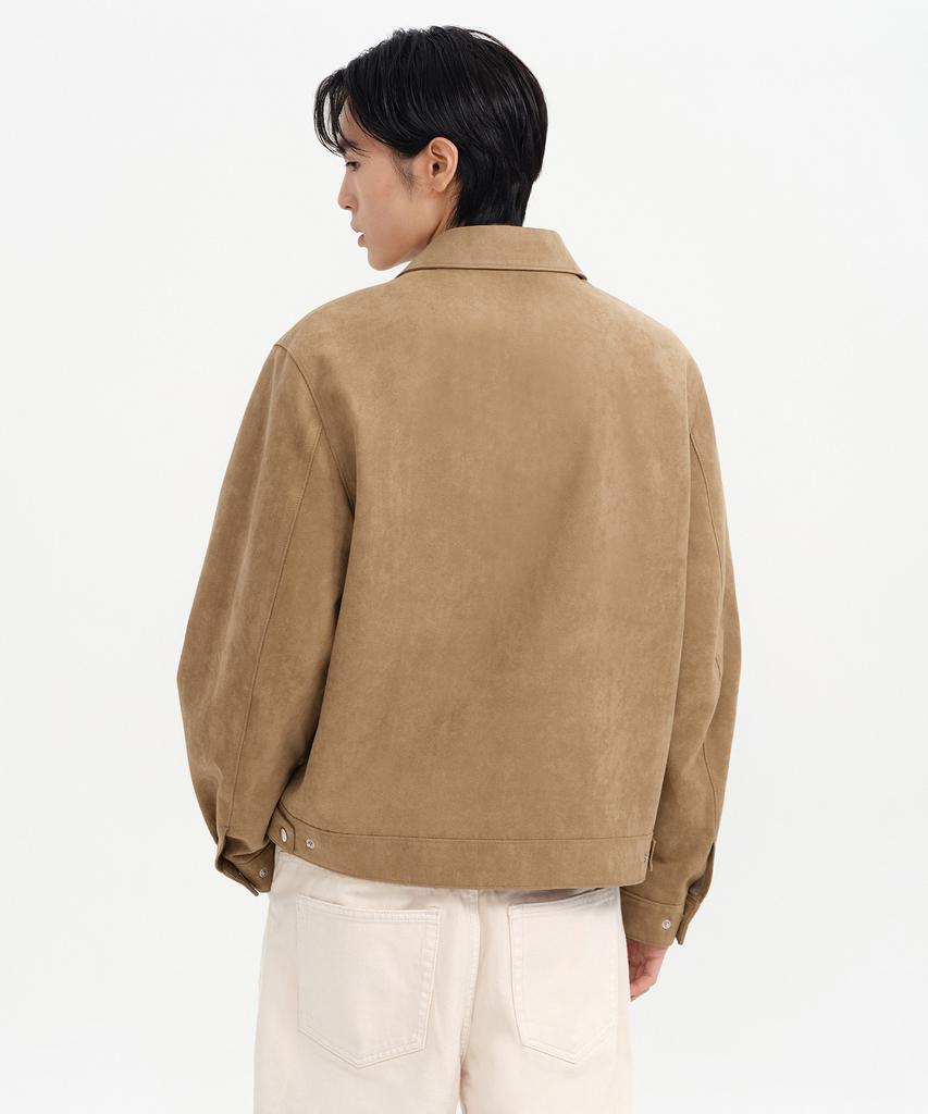 Musinsa Standard Synthetic Suede Work Jacket [Beige]