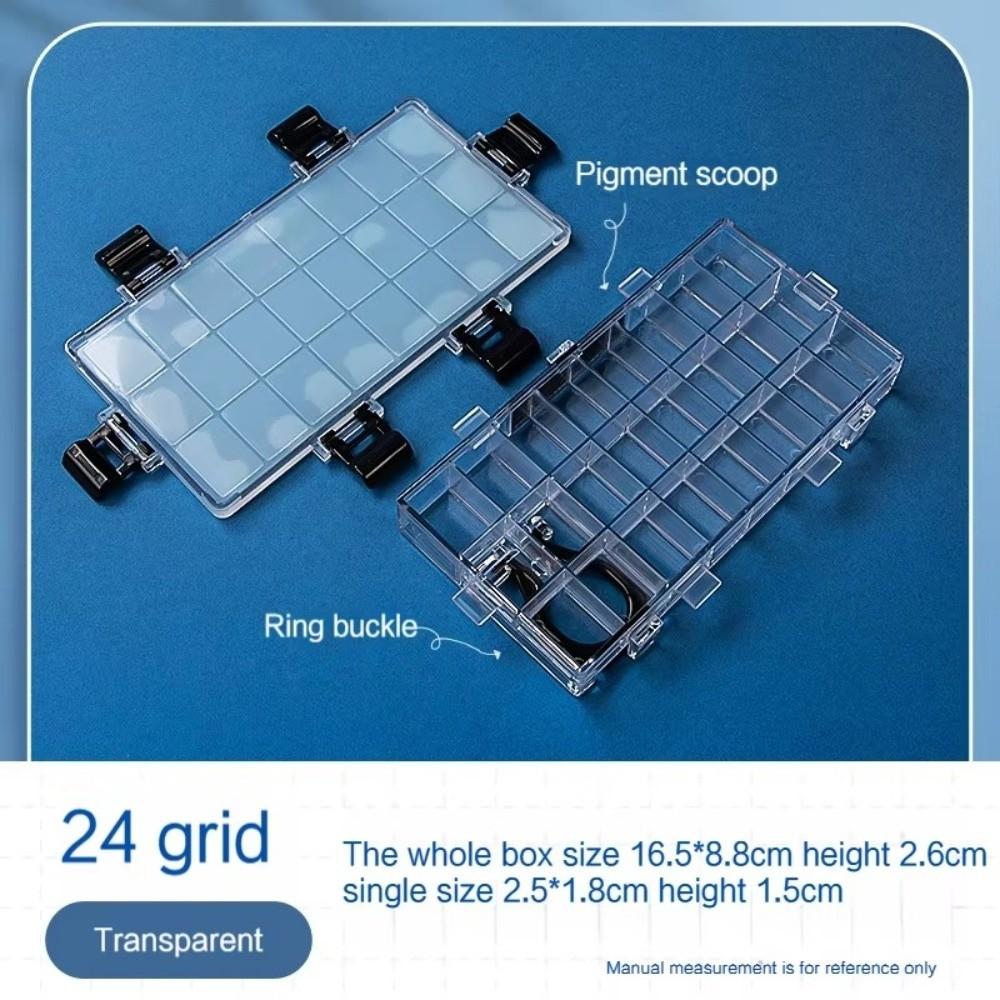 12/24/36 Wells Paint Palette Tray Airtight Leakproof Watercolor Palette Box  Paint Pallets for Kids