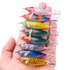 8CM/6G Colorful Fishing Lure with Squid Hook Glow in The Dark Realistic Luminous