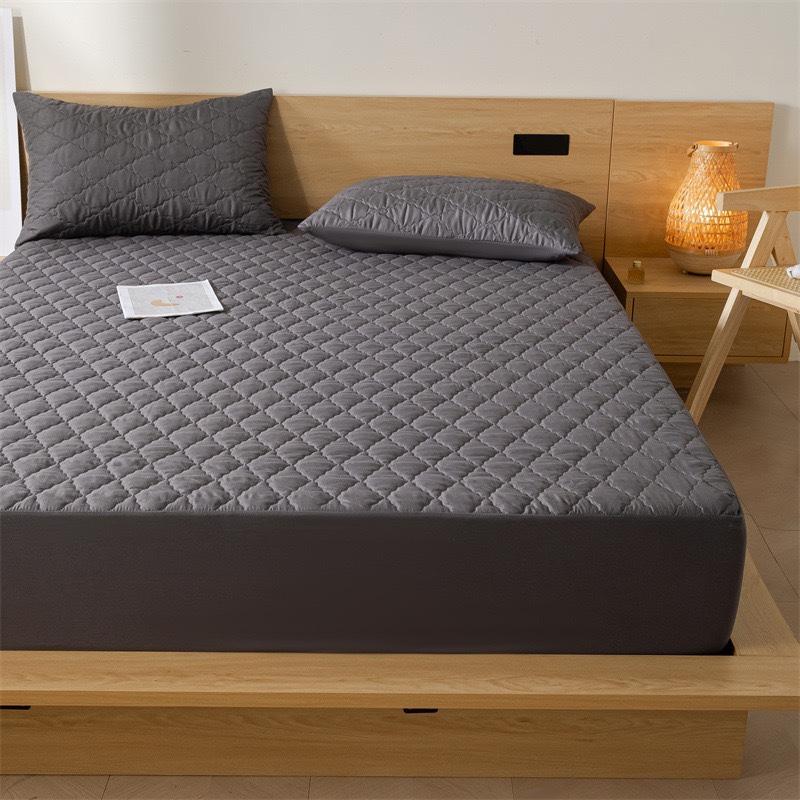 HOMZY 1PC 3D Air Fabric Thick Mattress Cover, 100% Waterproof Mattress Protector, Soft and Breathable Fitted Bed Sheet (No Pillowcase)