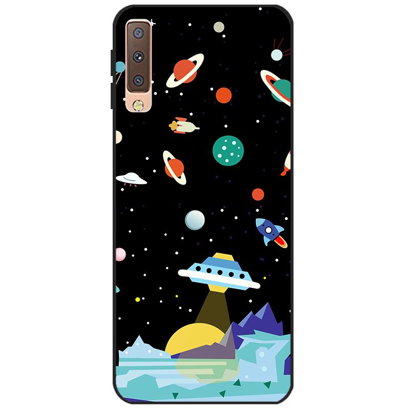 Cases For Samsung Galaxy A7 2018 Cover Silicon Color Phone Case Cover For Samsung A7 2018 A750 A750F 6.0 Inch Protective Shell