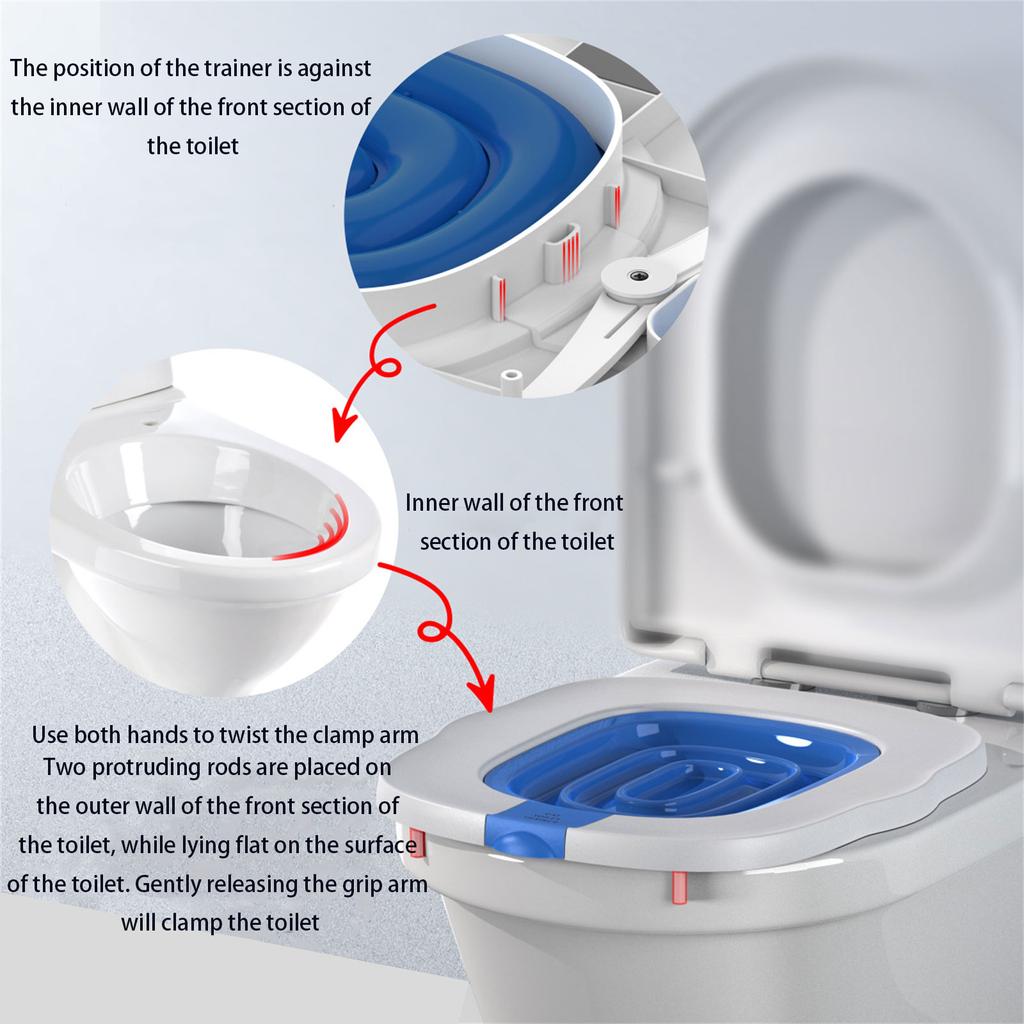 Praktische Katzentoiletten-Trainingssets mit abnehmbarem Tablett, Katzentoilette, wiederverwendbarer Katzentoilettentrainer für Katzen auf Reisen