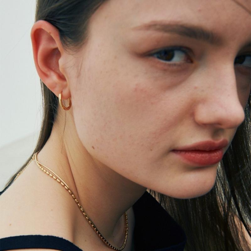 VERTE Basic Earring  Gold Ver.  2 Size    deux.silVer.131