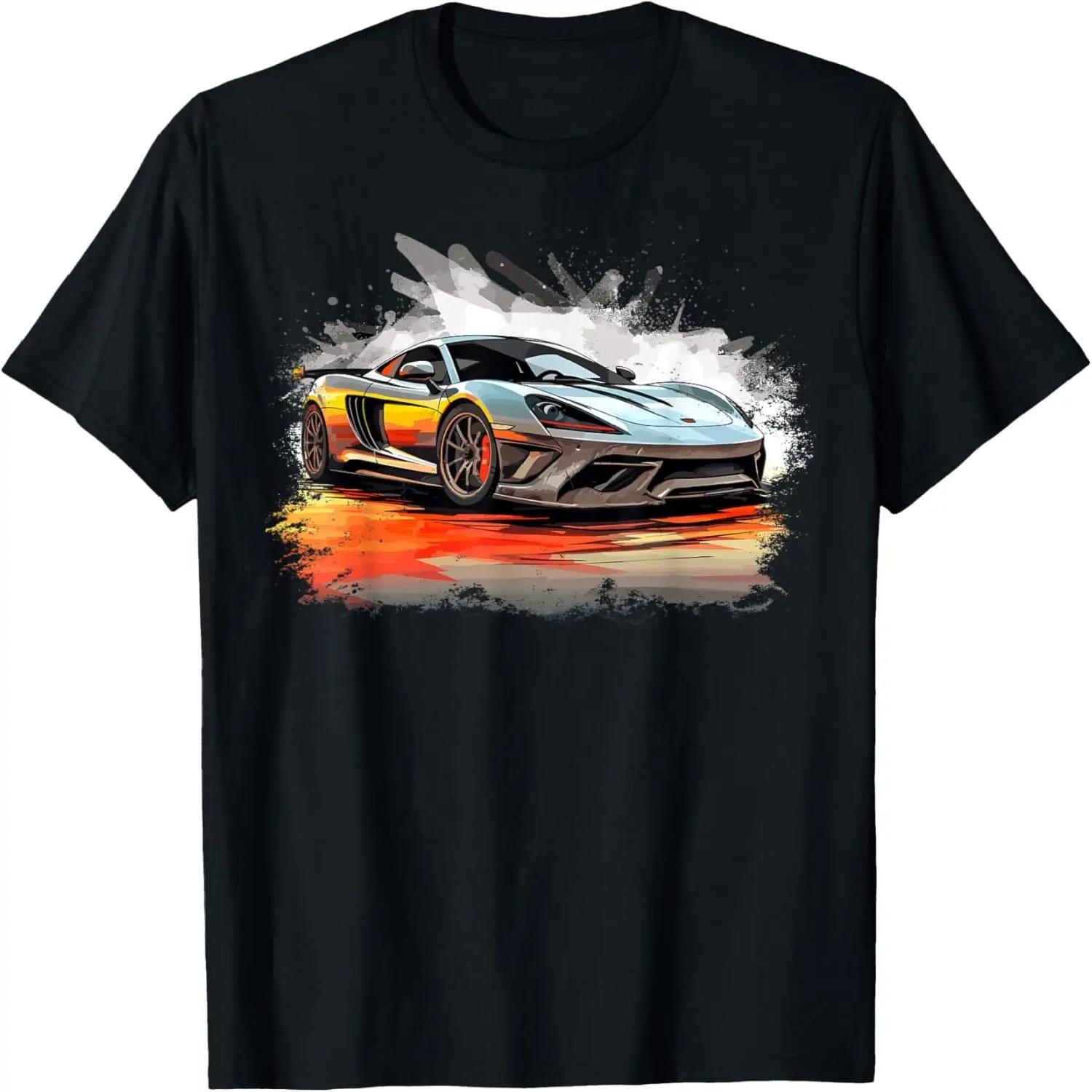 Supercar Exotic Sports Car Concept Hypercar Vintage Graphic T-Shirt S разноцветный