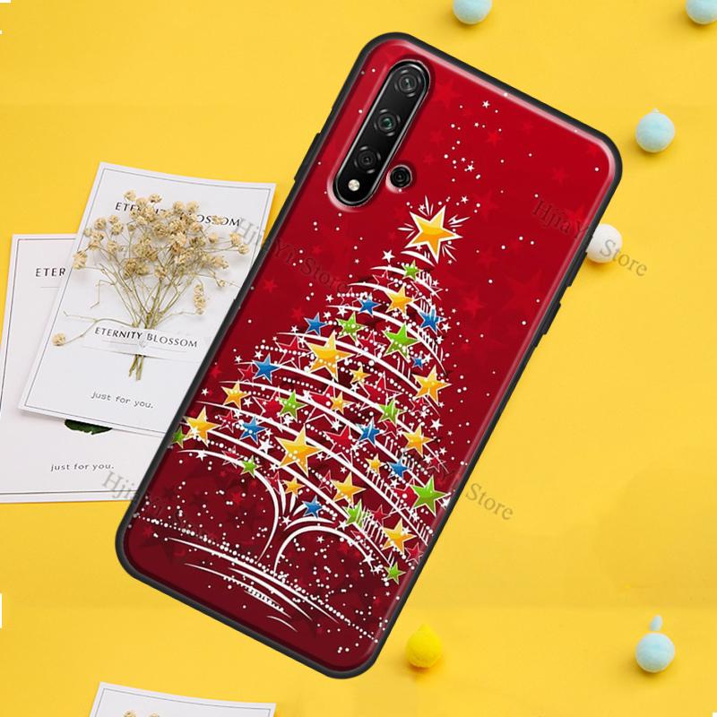 Merry Christmas Case For Huawei P30 P20 P40 P60 Pro P Smart Nova 9 5T Honor Magic 5 Lite X8 X9a 50 70 Cover