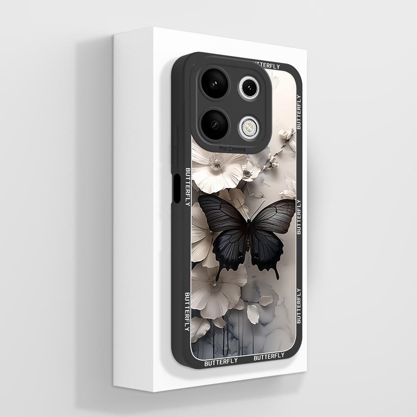Pre telefón Xiaomi Redmi Note 13 12 14 Pro 13R 12R 14S Puzdro na telefón Pekný fialový vzor srdca pre milovníkov Mäkký silikón Vysoká kvalita Protišmykové puzdro Pre kryt Redmi