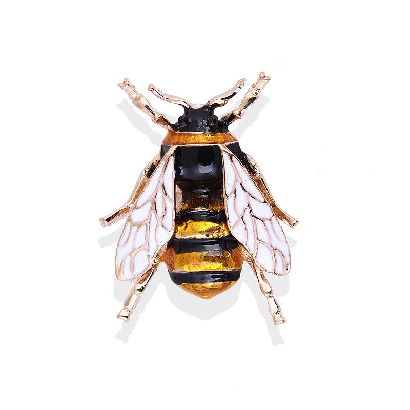 

Vintage Bee Insect Brooches Colorful Enamel Rhinestone Animal Brooch Pin For Women Men Fashion Statement Jewelry Accessories