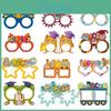 Theme Graduation Season Cartoon Pattern Paper Glasses Photography Decor Props