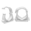 PPR U-Shaped Pipe Clips 50 Pack for Mounting Compressed Air Hoses Hydraulic Lines and Water Tubing On Smooth Round Surfaces