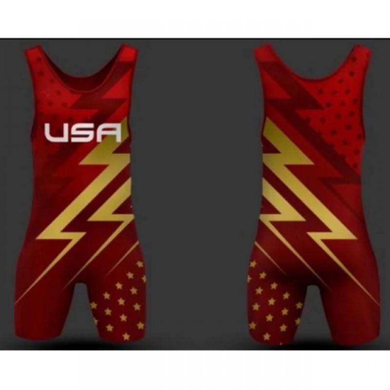 

Men s Running Wrestling Single Piece Boxing One Weightlifting Bodysuit Fitness L