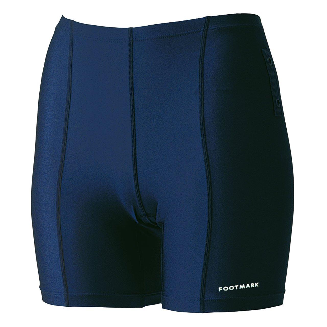 FOOTMARK Женский купальник для фитнеса и школы из серии Smile Swim, раздельный и шорты, 101567, темно-синий (08), Размер M