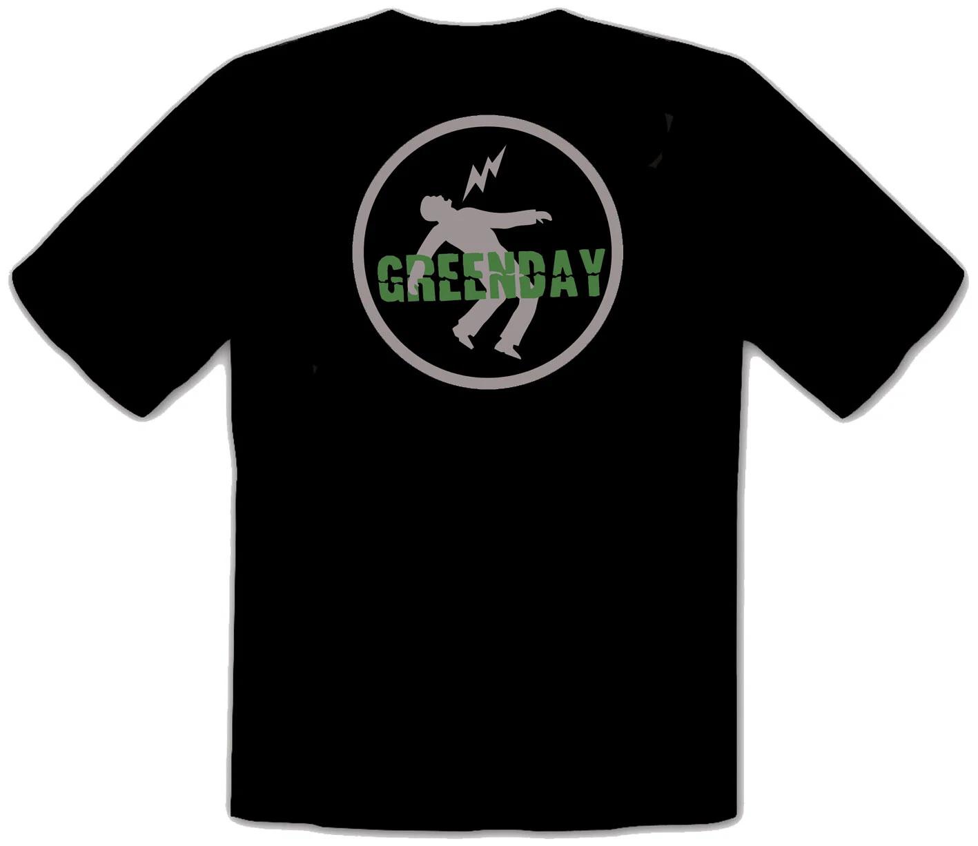 

GREEN DAY Black PUNK ROCK MUSIC Black T-shirt -548- 4XL