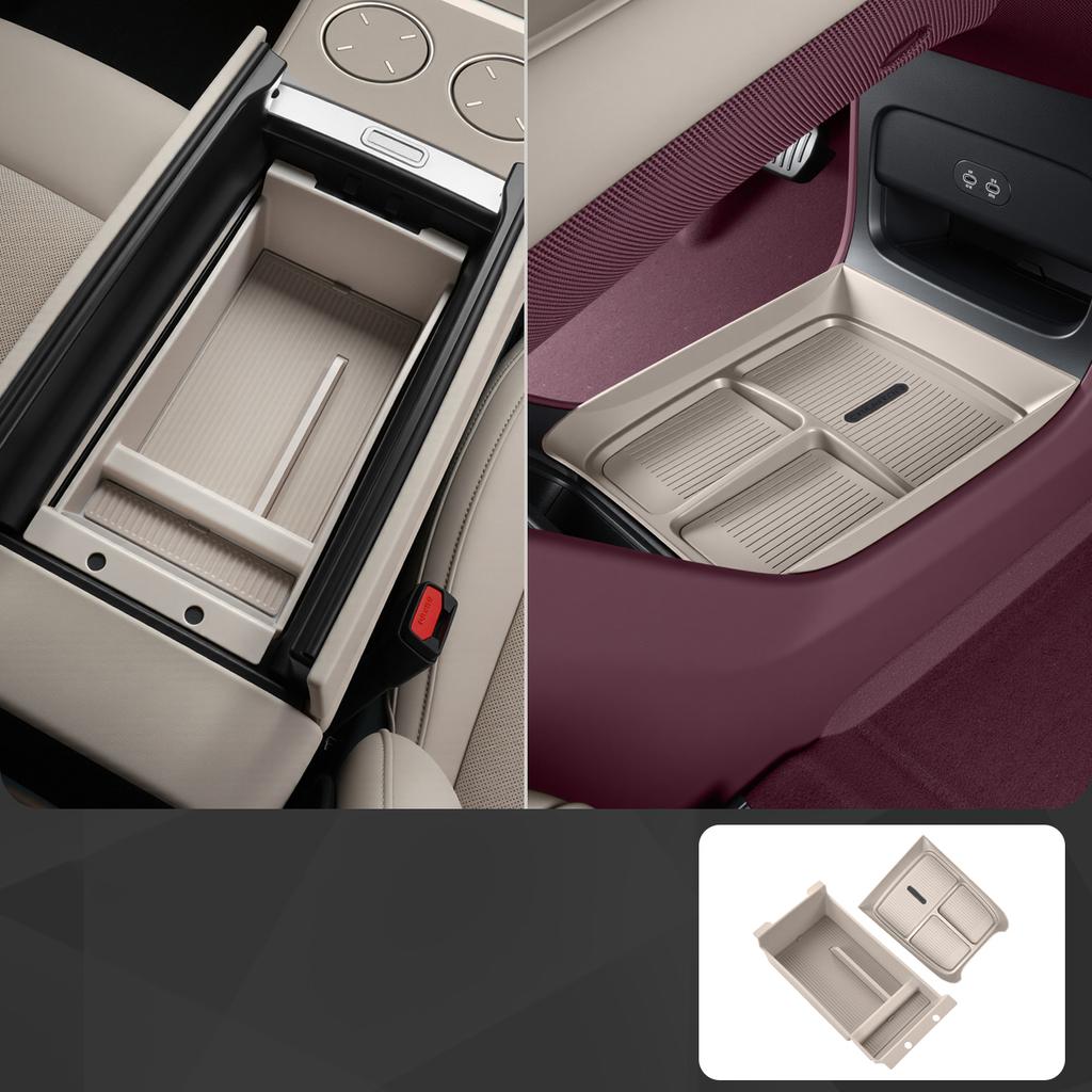 For Xiaomi YU7 2025 2026 Car Central Control Lower Storage Box Mounted Multi-functional Storage Box Modification Accessories