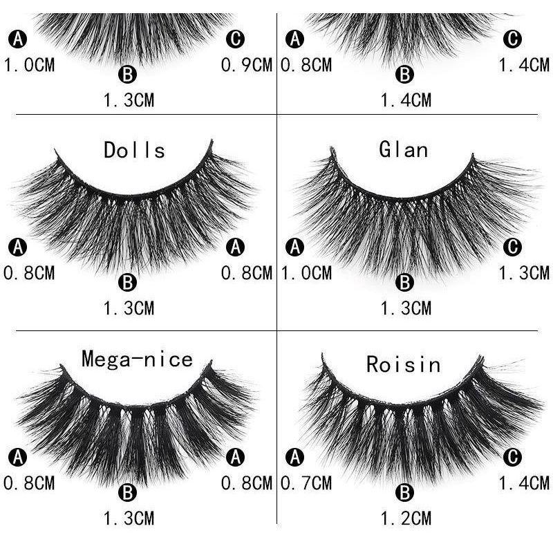 Lashie - Set mit 5 Paaren: Voluminöse Fox Eye Fake Lashes
