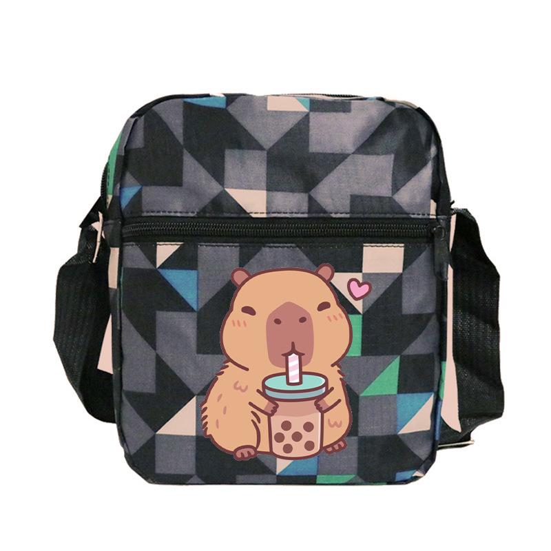 Fashion Versatile Children'S Portable Shoulder Bag Printed Trend Multifunctional Oblique Span Bag