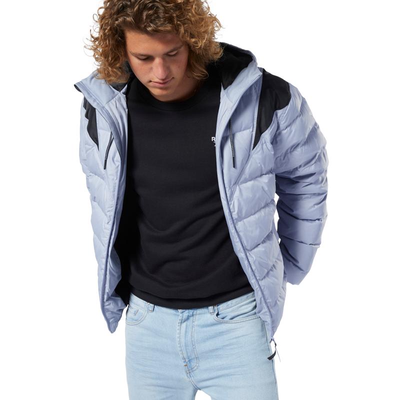Reebok Fashion Short Slim Fit Sports Casual Down Jacket Men Jackets Blue Gray DY6001