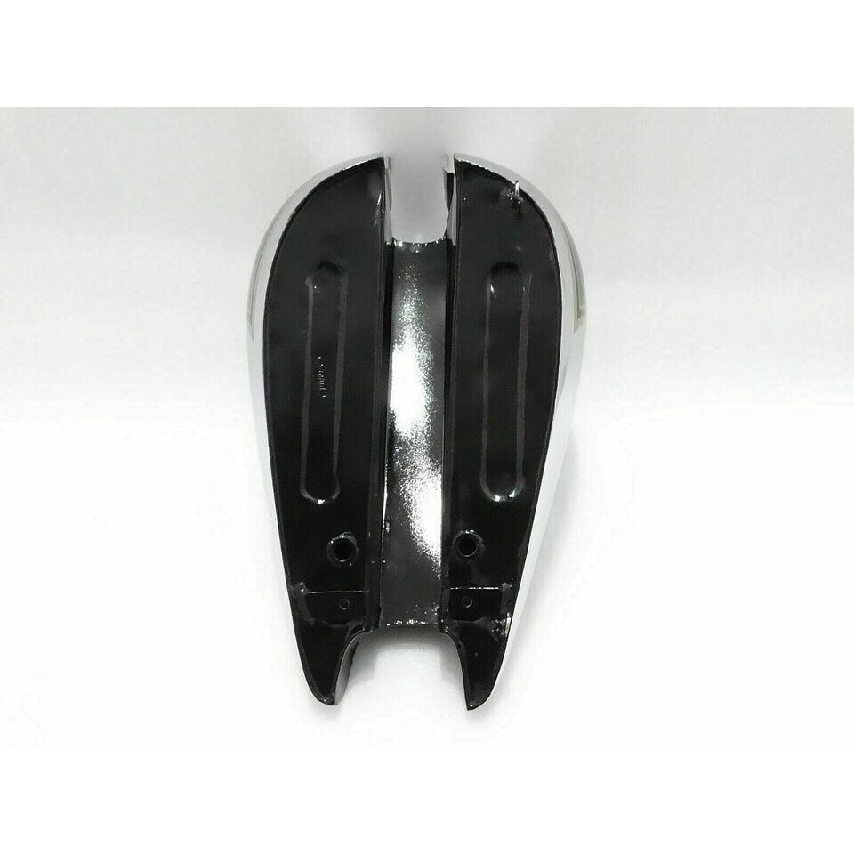 BSA M20 Black Painted Chrome Steel Petrol Fuel Gas Tank Civil Model |Fit For