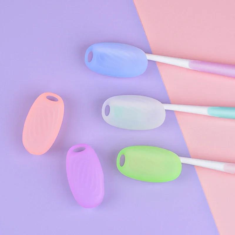1pc Silicone Toothbrush Head Covers Portable Toothbrush Cover Case Travel Hiking Camping Toothbrush Box Brush Cap Case Support