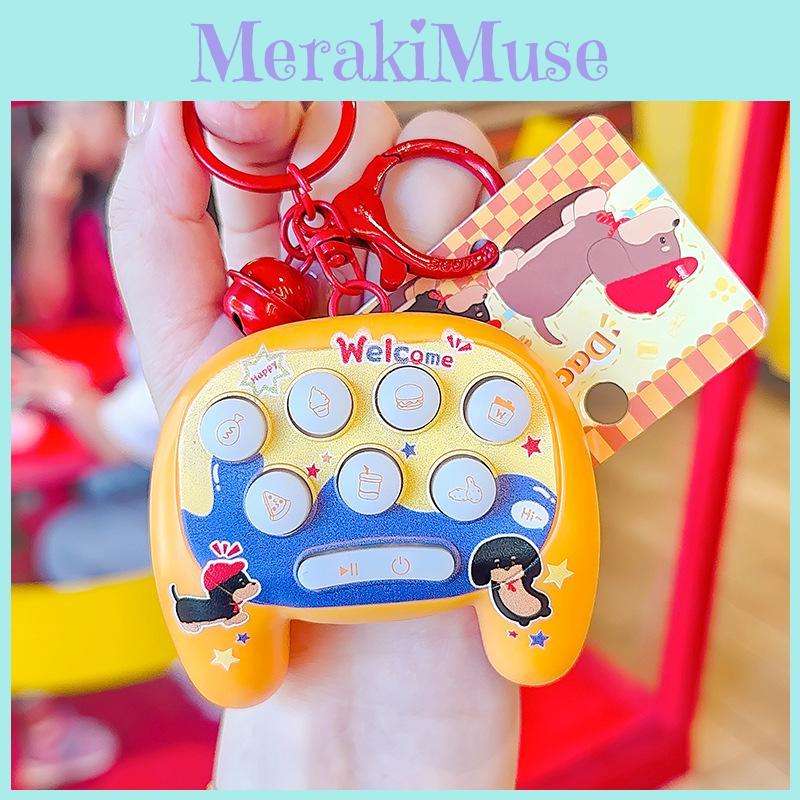 Sausage Letter Dog Cartoon Pattern Game Console Keychain Pendant For Fun Gifts