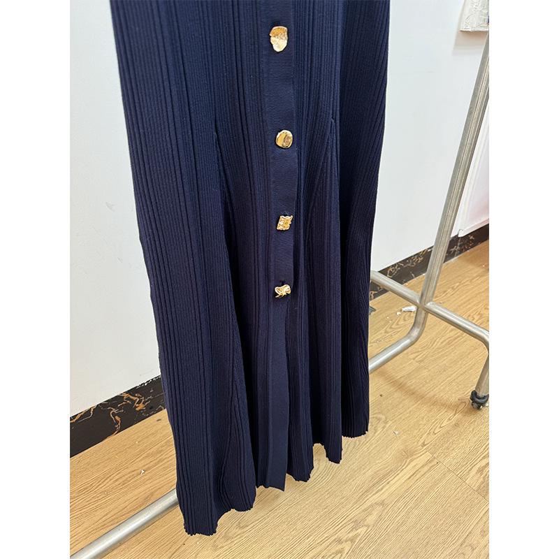 SP24 Summer Socialite U-neck Slim-fit Sleeveless Knit Dress