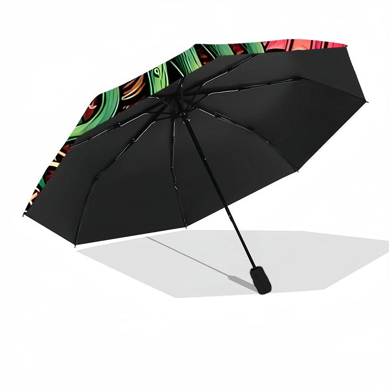 Cthulhu Mythos Symbolism Automatic Umbrella Retractable Design with 8-Rib Durability Durable Plastic & Iron Durable Everyday Carry Umbrella