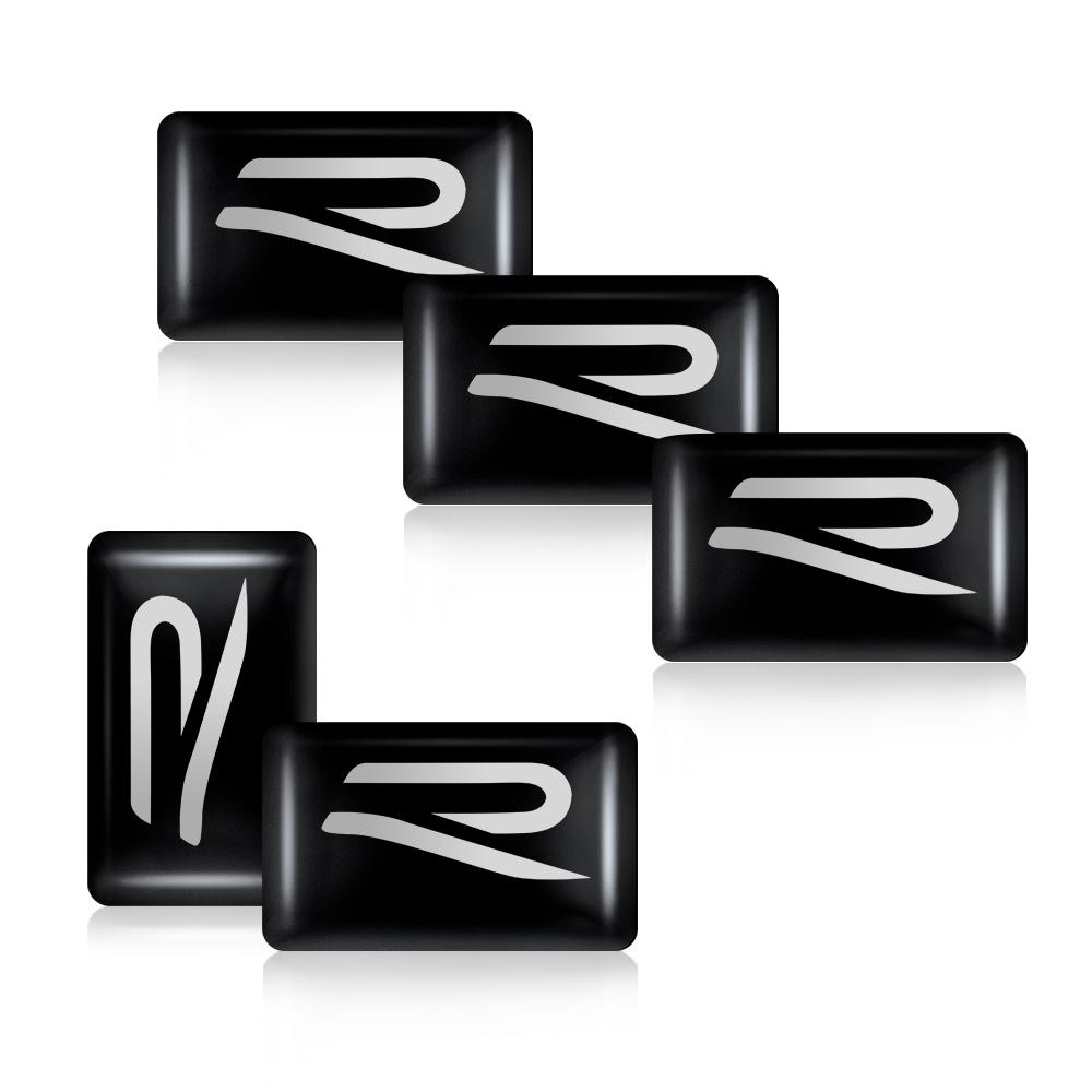 10/20Pcs 3D Fashion Volkswagen New R Car Interior Epoxy Body Sticker Auto Valve Cap for VW Golf 4 5 B8 Bora MK7 Beetle GTI Jetta