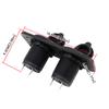 Motorcycle Car Cigarette Lighter Splitter 12V 24V Waterproof Power Socket Adapter Dual Plate Panel Mount Charger + 4 Screws 4 Screw Caps