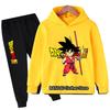 New 2025 Dragonball Hoodie Kids Spring Sportswear Boys and Girls Goku Sweatshirt Boys Clothes Girls Set Hoodie Pantsuit Children
