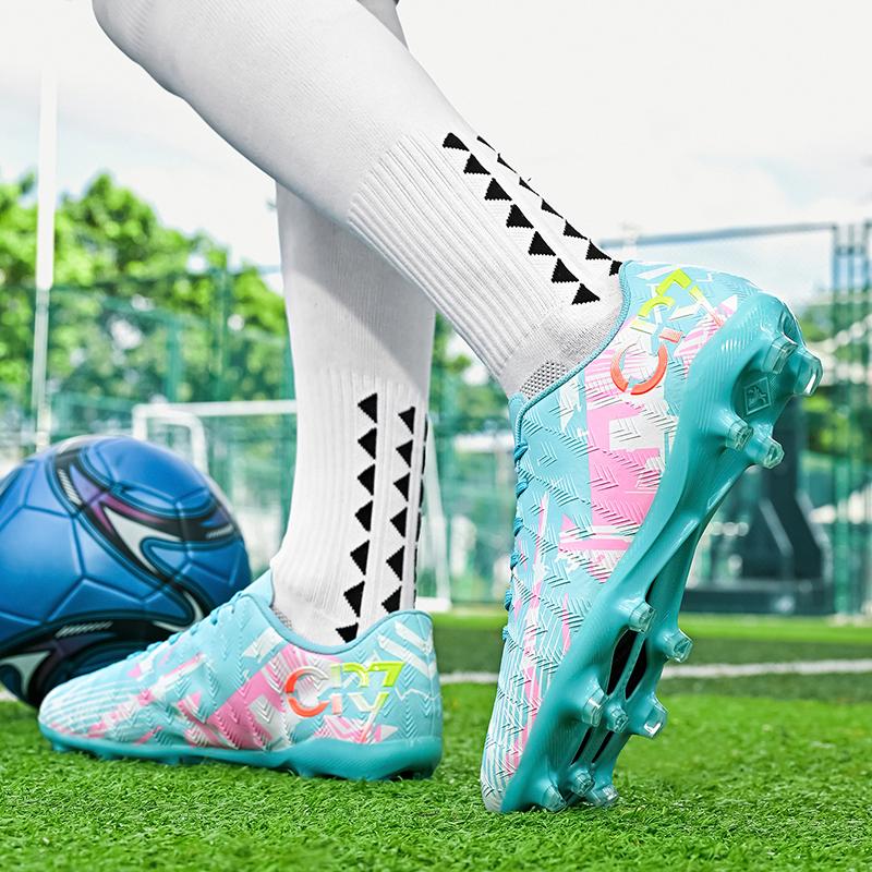 Men'S And Women'S Low Cut Long Nail Football Shoes With Lightweight Design, Artificial Turf Hard Ground Training And Competition