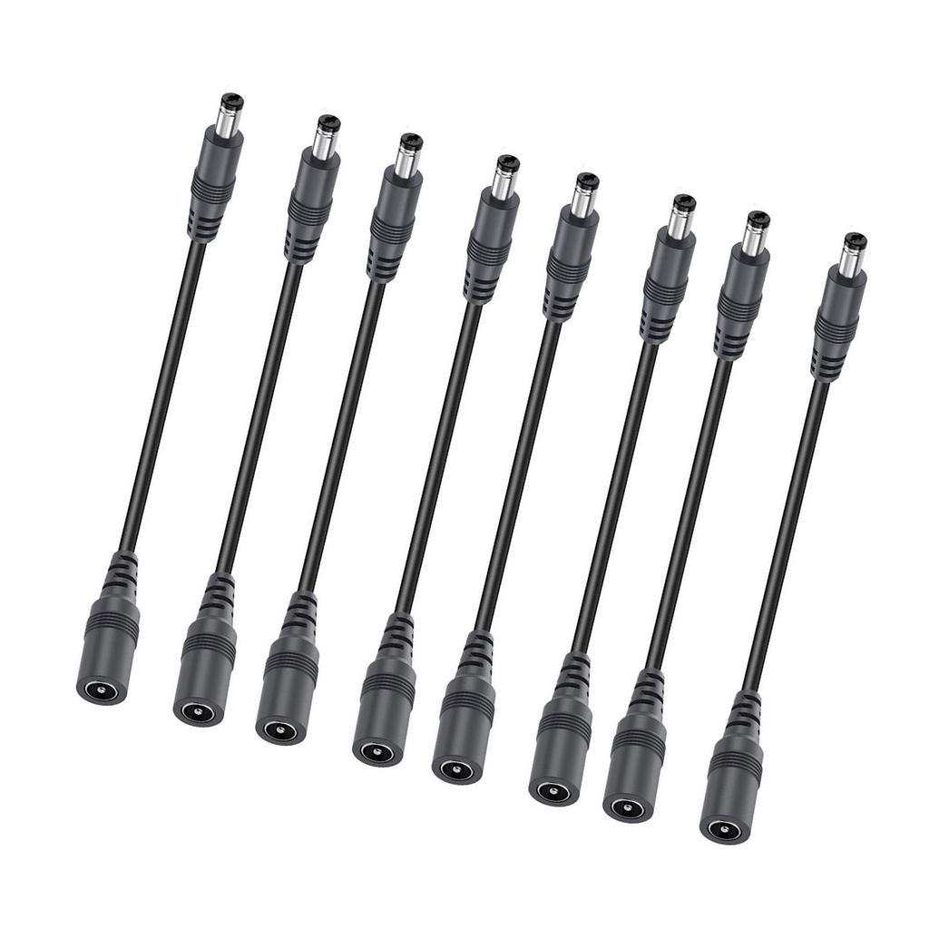 2/4/6/8/10pcs Practical 22AWG DC5.5x2.1mm Power Extension Cord 5521 Supply Adapters Cable Flexible Power Extension Cable