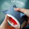 Drink Coasters 3D Printed Shark Eating Drinks Coasters Non-Slip Protection Desk Accessories for Housewarming Birthday Party