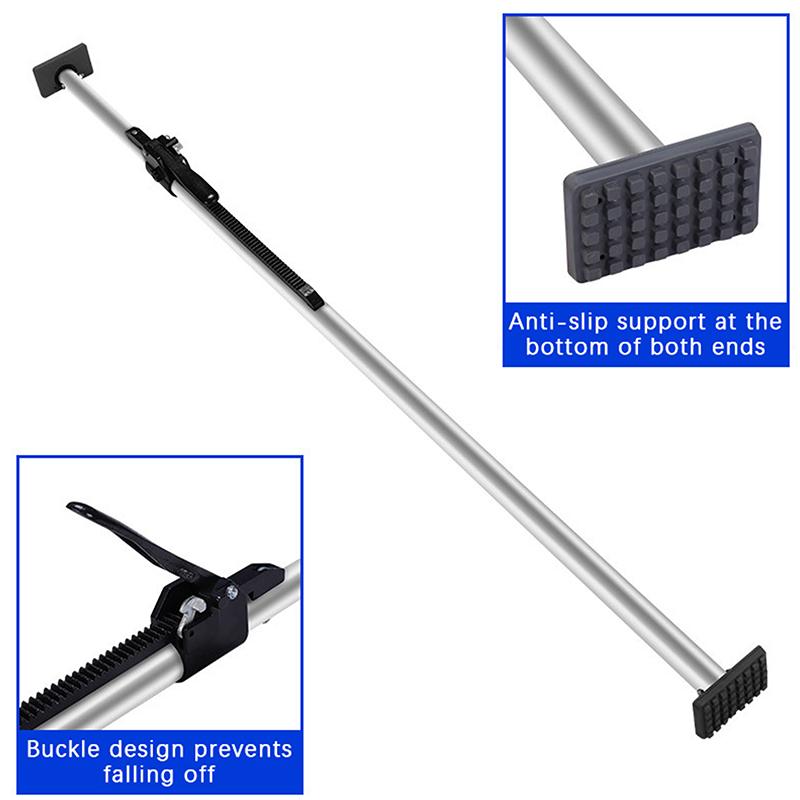 1 Pcs Universal Truck Cargo Bar Ratcheting Pickup Anti-Moving Cargo Bar Adjustable 1.3-1.68 Meter Cargo Support Bar серебряный