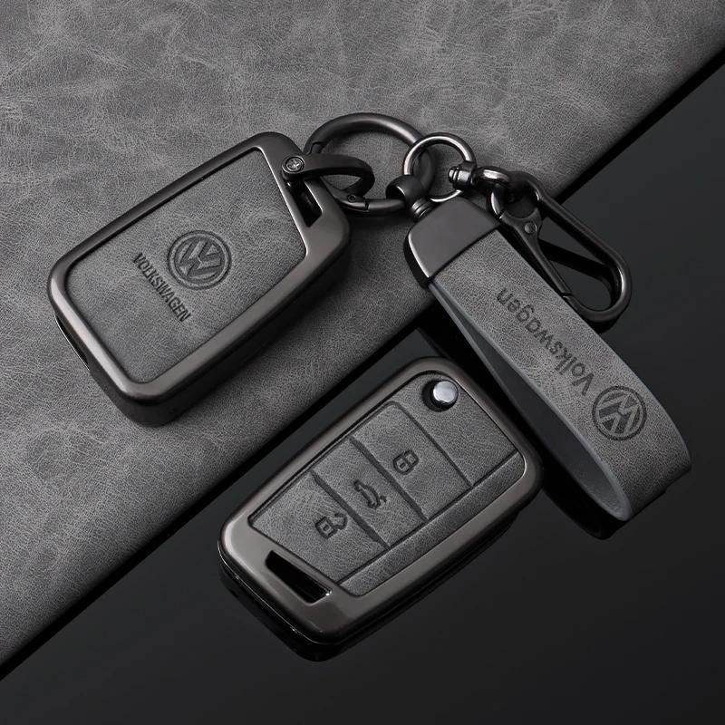VW GTI GOLF 2026 Hot For VW VOLKSWAGEN For VW Volkswagen Golf 7 MK7 Tiguan MK2 T-roc T-cross High Quality Leather Car Key Case P